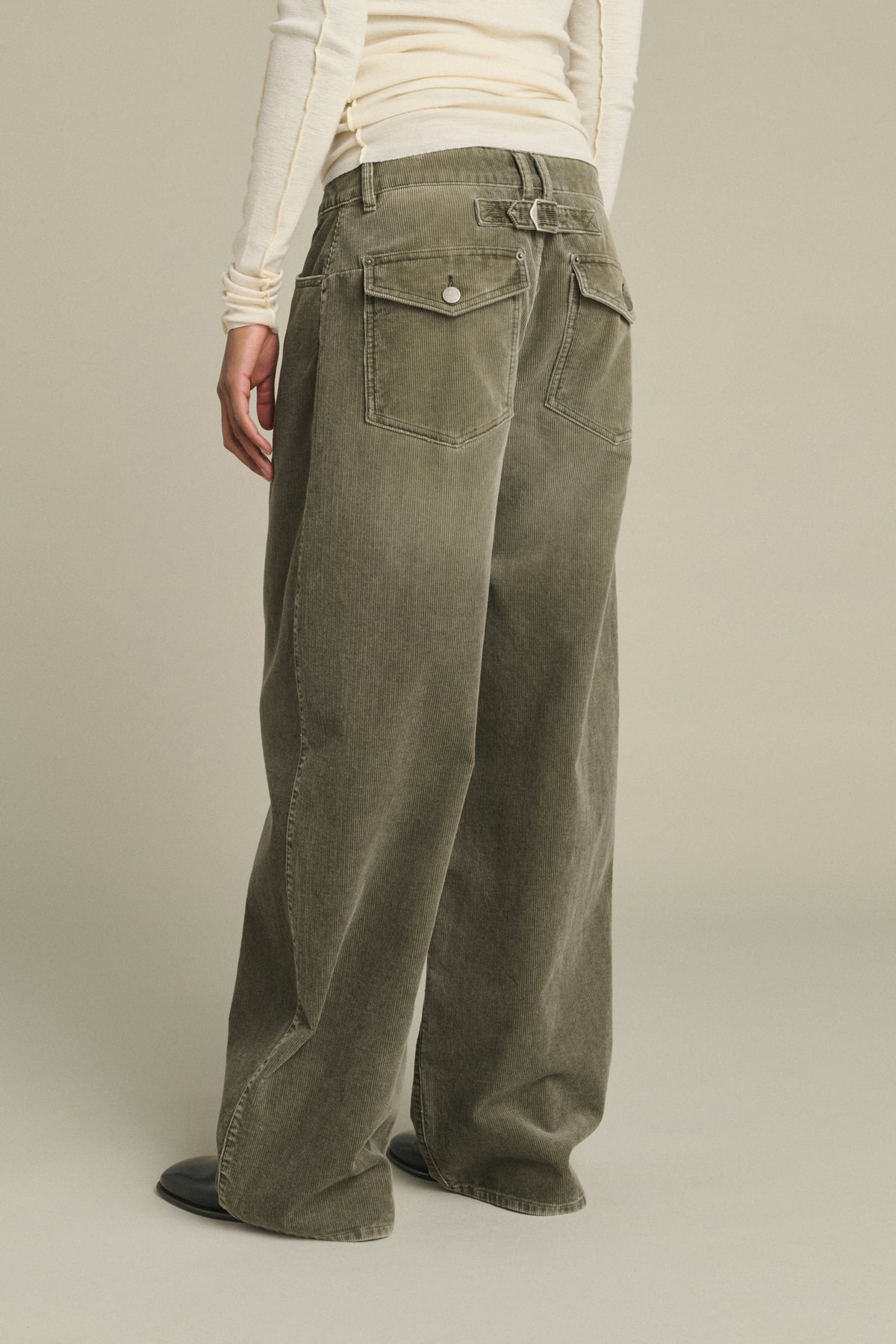 Pantalon Hunter en velours 1000 raies à martingale