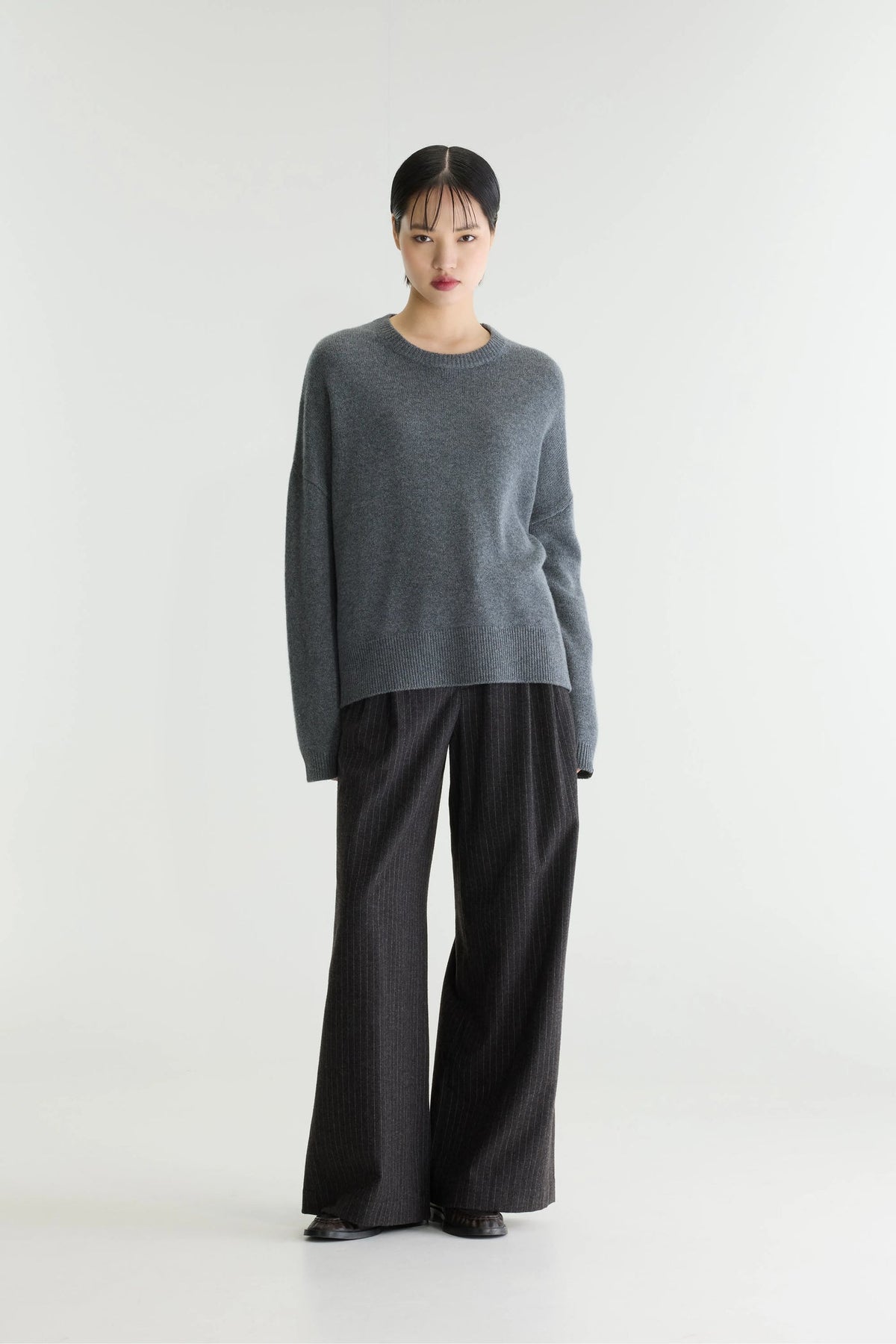 Pull en cachemire Syn gris Bellerose