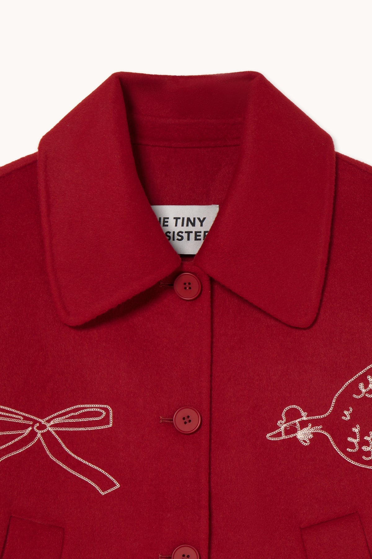 Manteau court brodé The Tiny Cottons