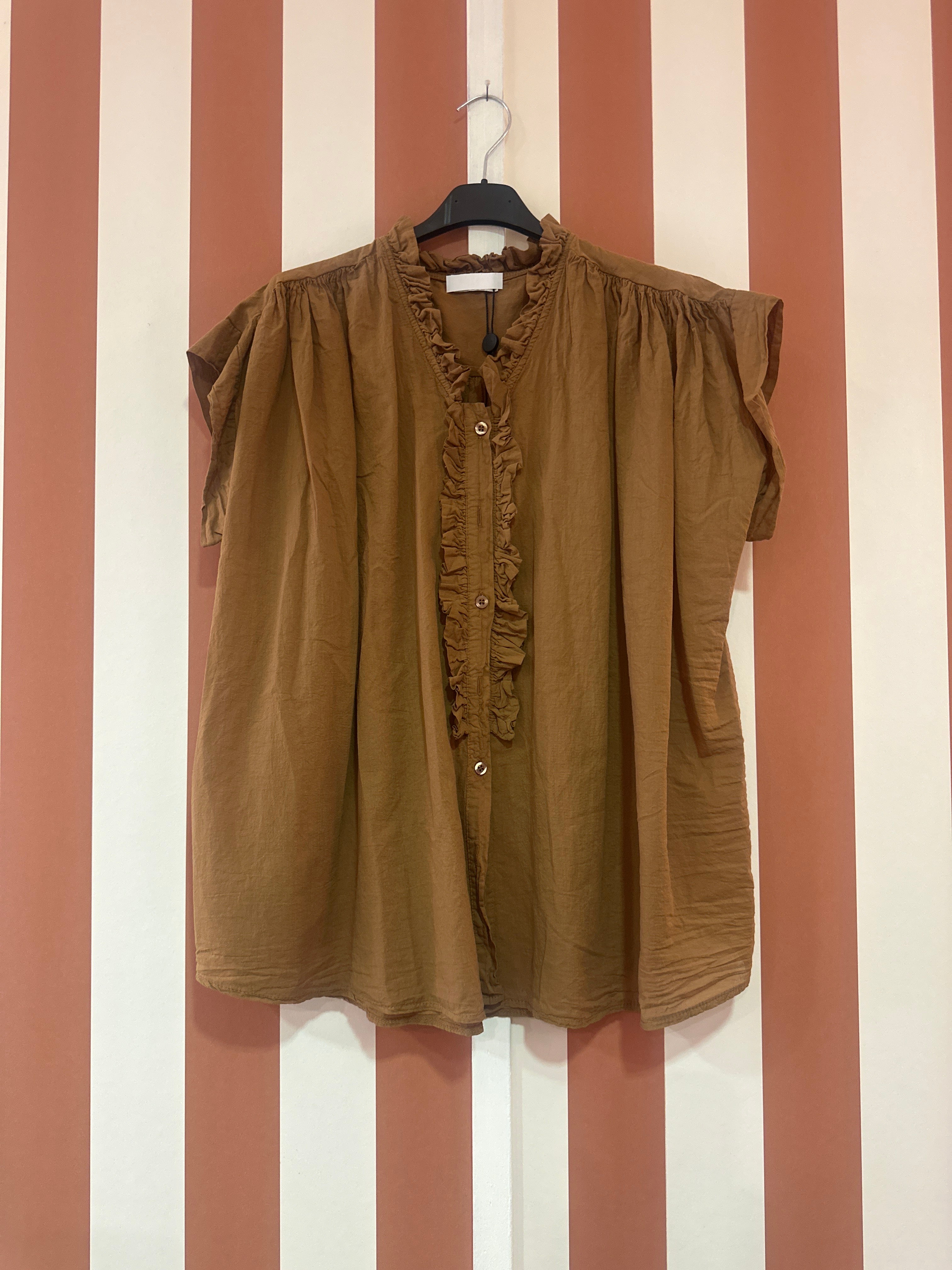 Chemise madeleine tabac