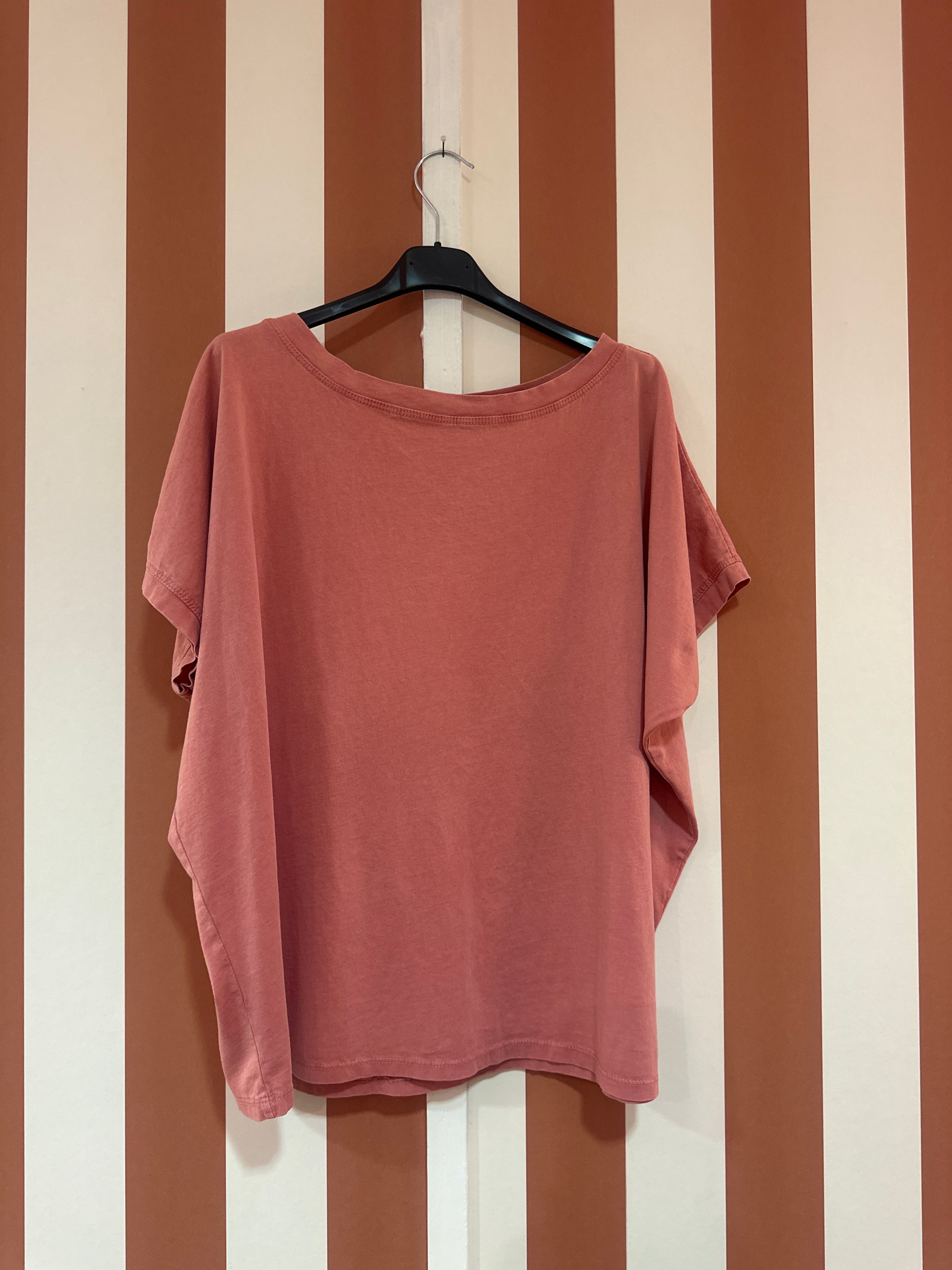 Teeshirt lizzy en coton stone washed blush