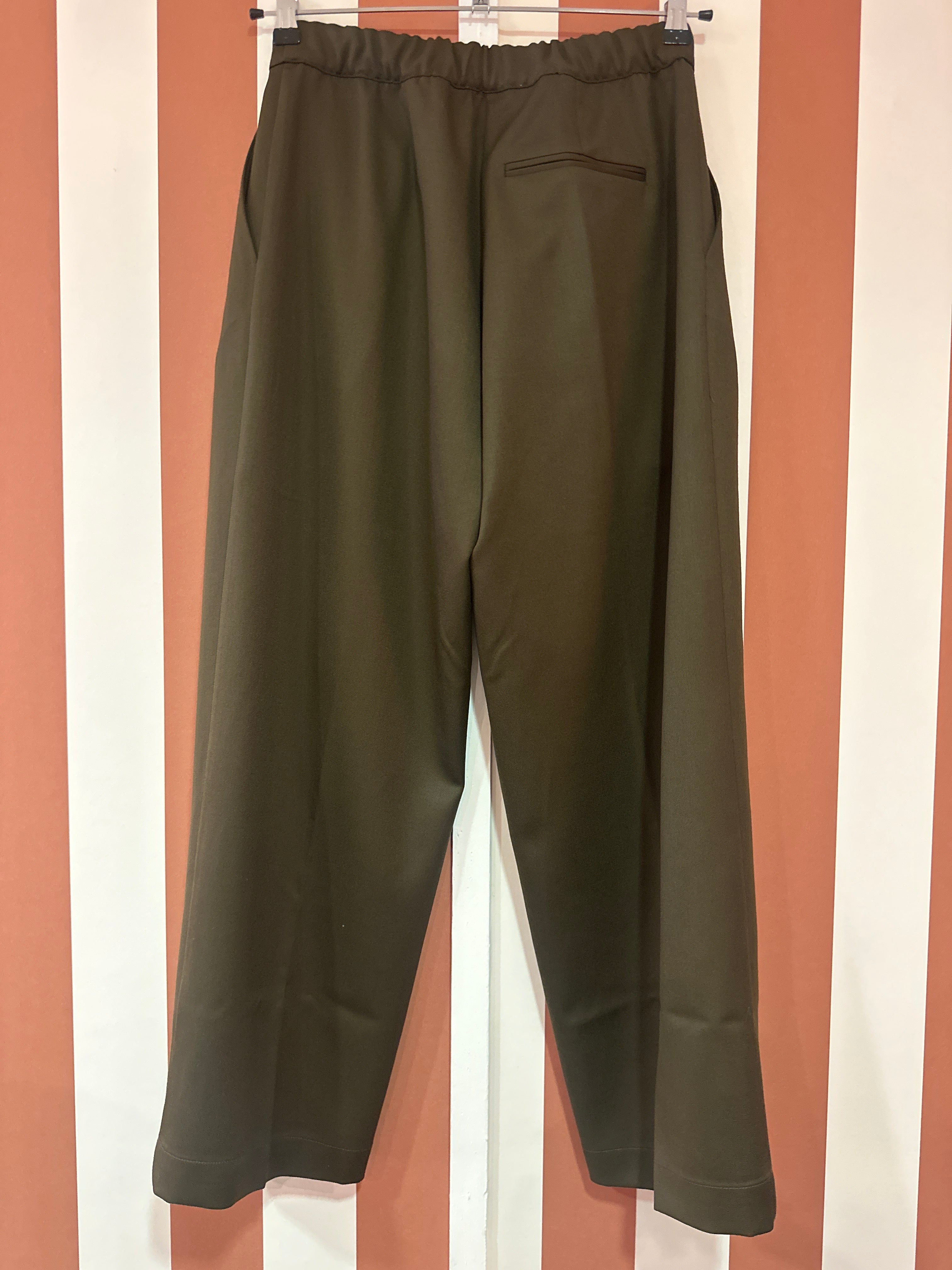 Pantalon Conrad Bellepièce en toile de laine bronze