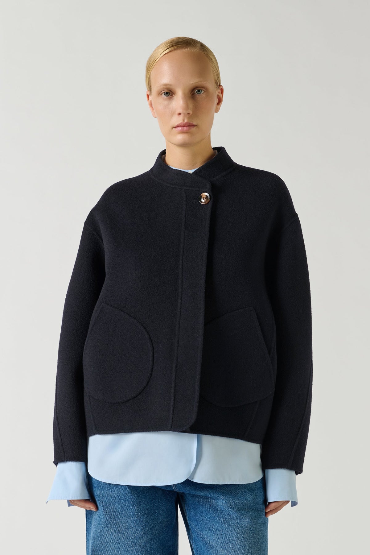 Manteau Windsor court en laine double face Sœur