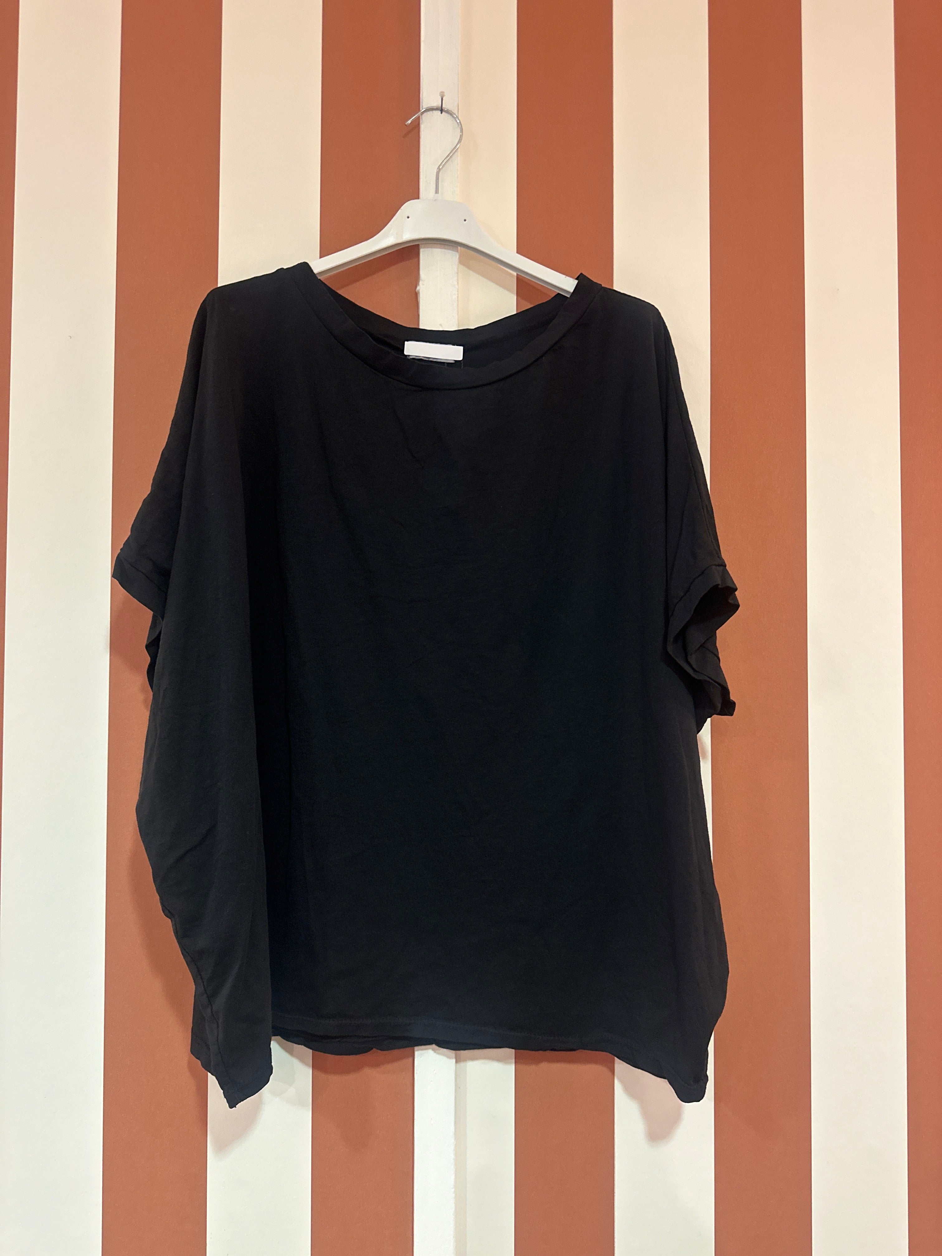 Teeshirt blanc Sonie manche courte noir