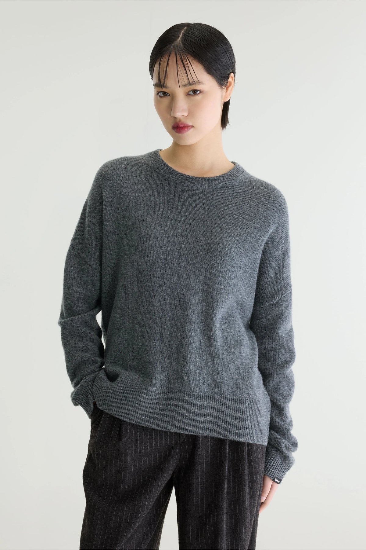 Pull en cachemire Syn gris Bellerose