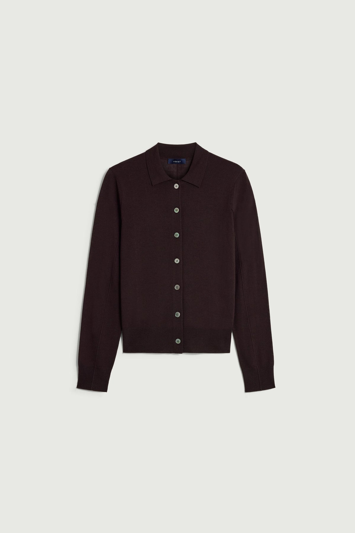 Cardigan polo Hailey en laine mérinos Sœur