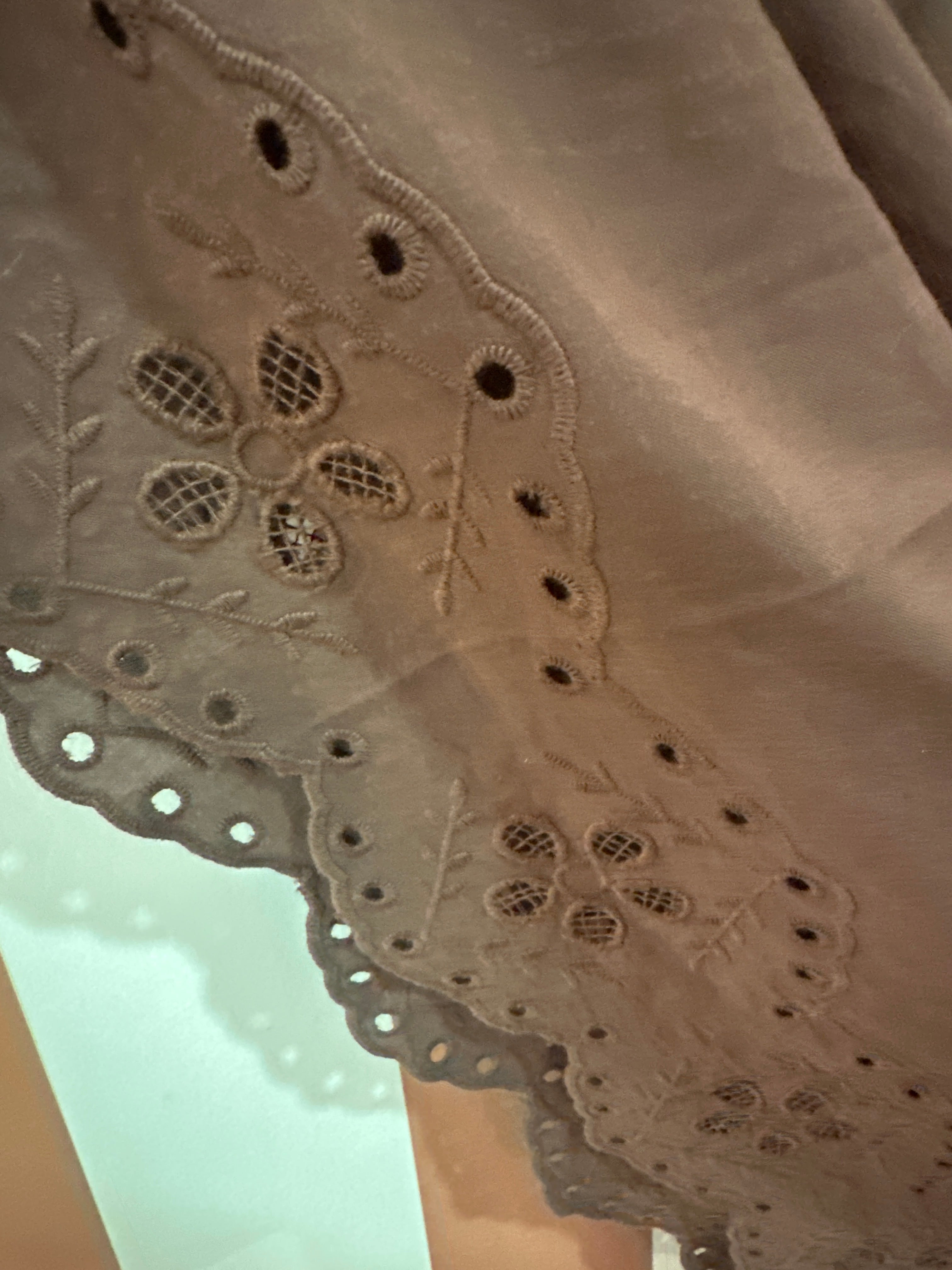 Robe Elisa en popeline de coton chocolat