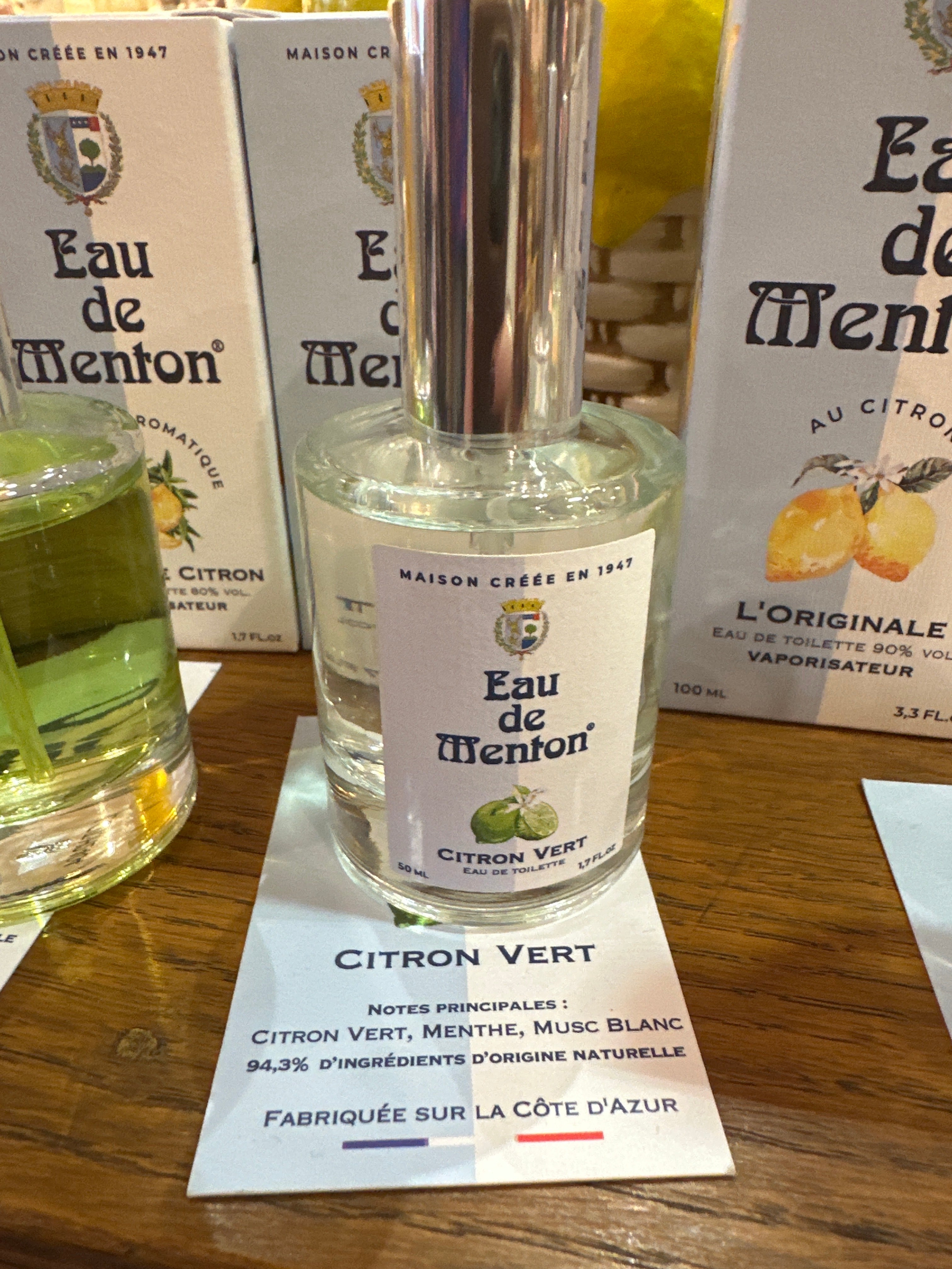 Eau de Menton l’originale citron vert