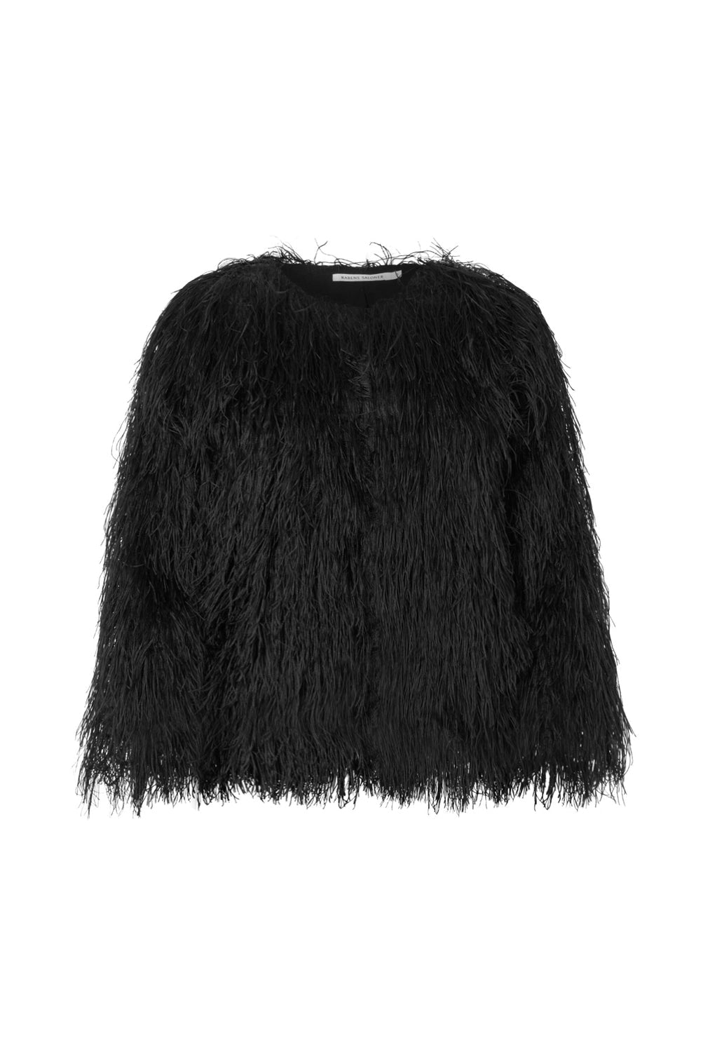 Chemisier-veste à plumes noires RABENS SALONER