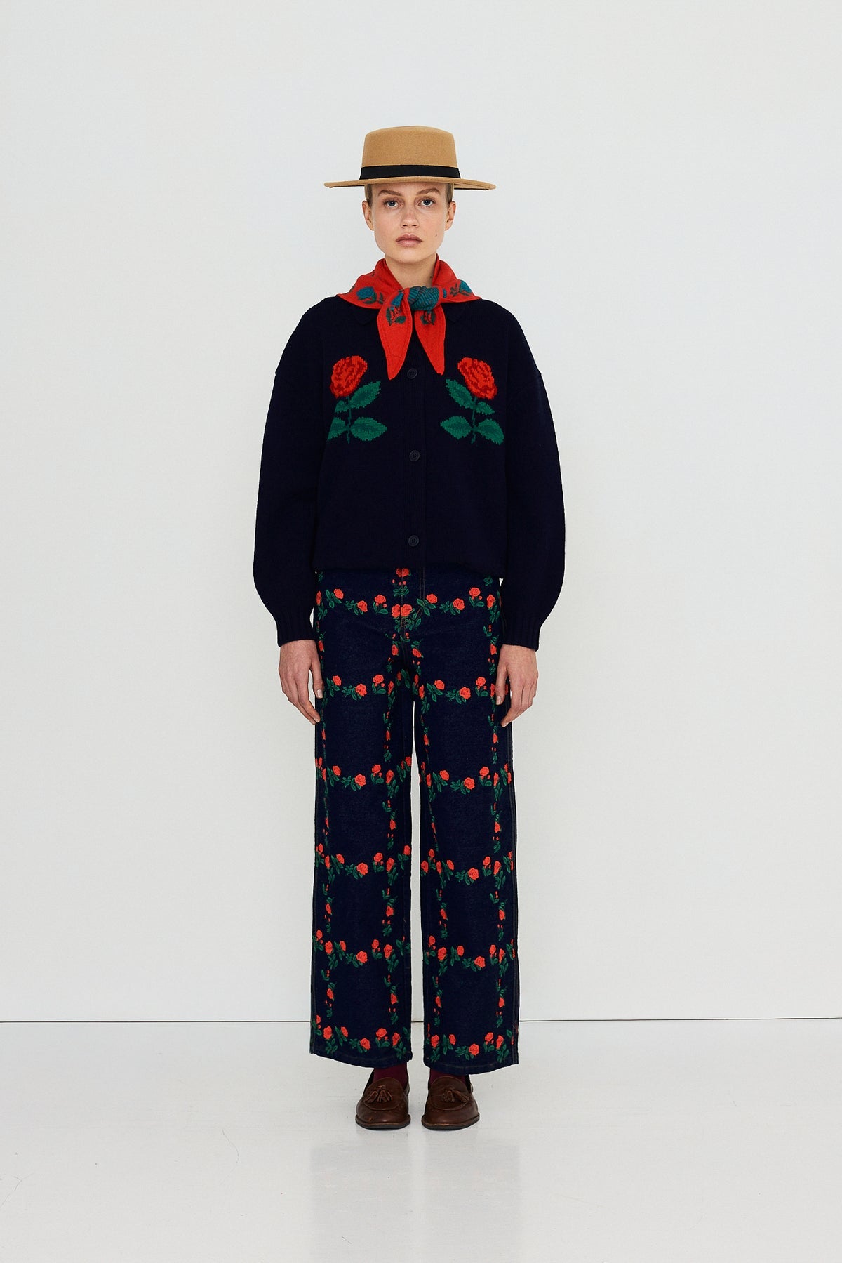 Cardigan Roses oversize The Tiny Cottons