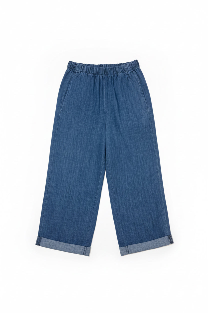 Pantalon flyn en toile denim souple