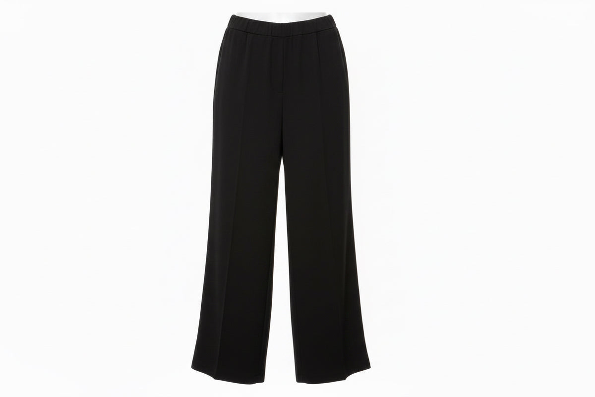 Pantalon elastiqué fluide Iris bleu nuit
