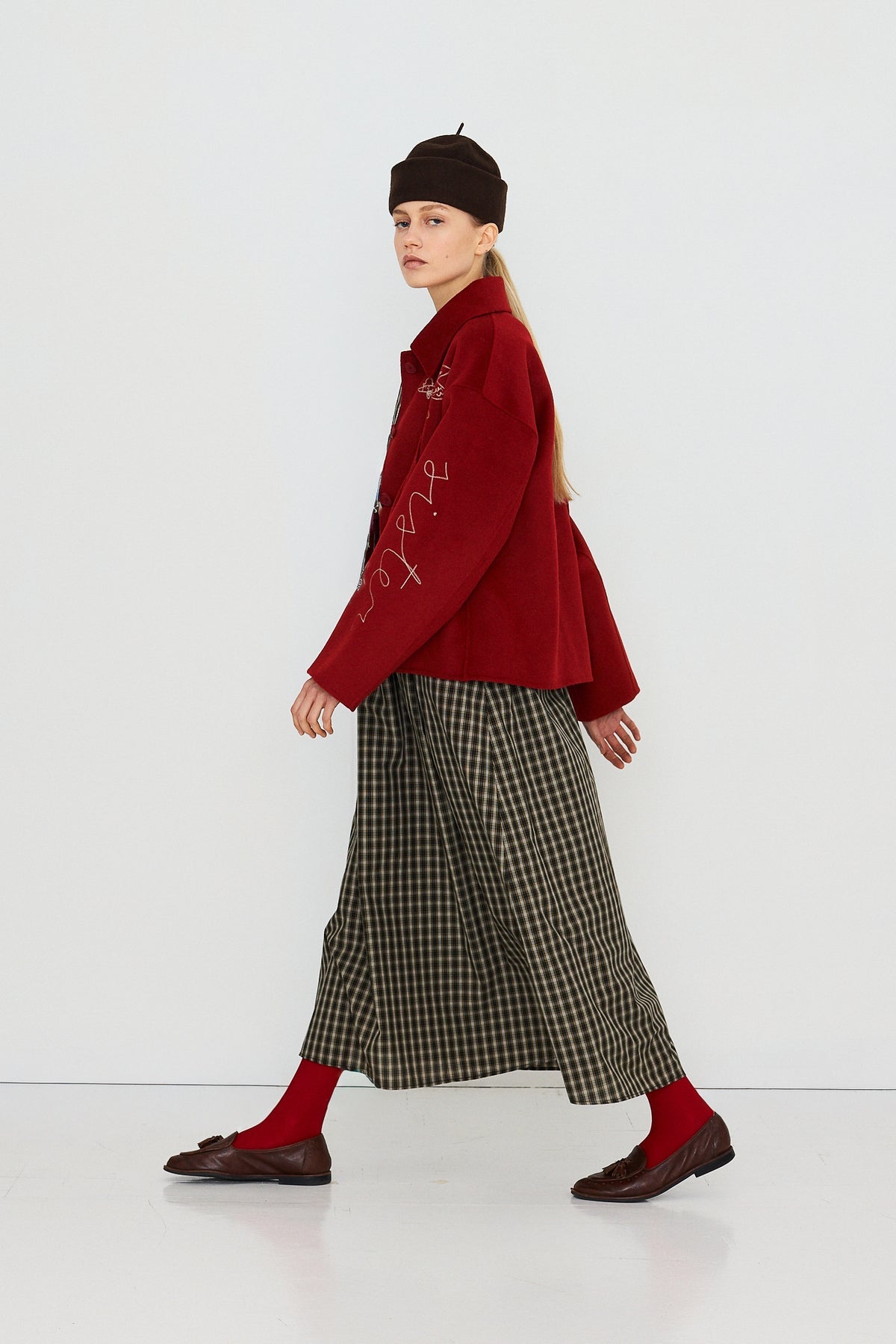 Manteau court brodé The Tiny Cottons
