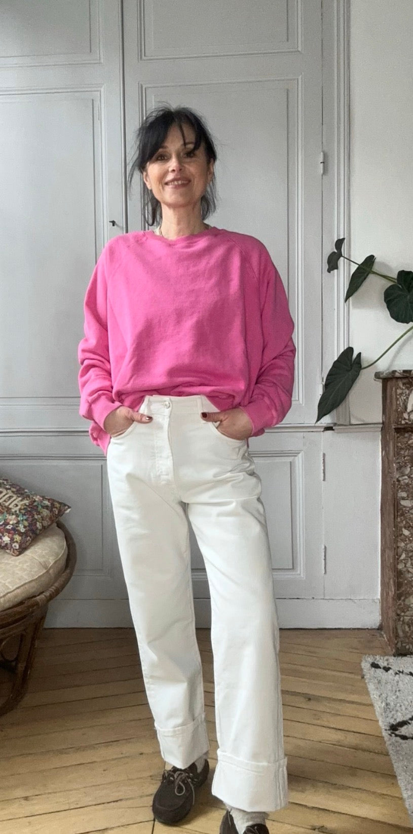 Sweat oversize Anh rose