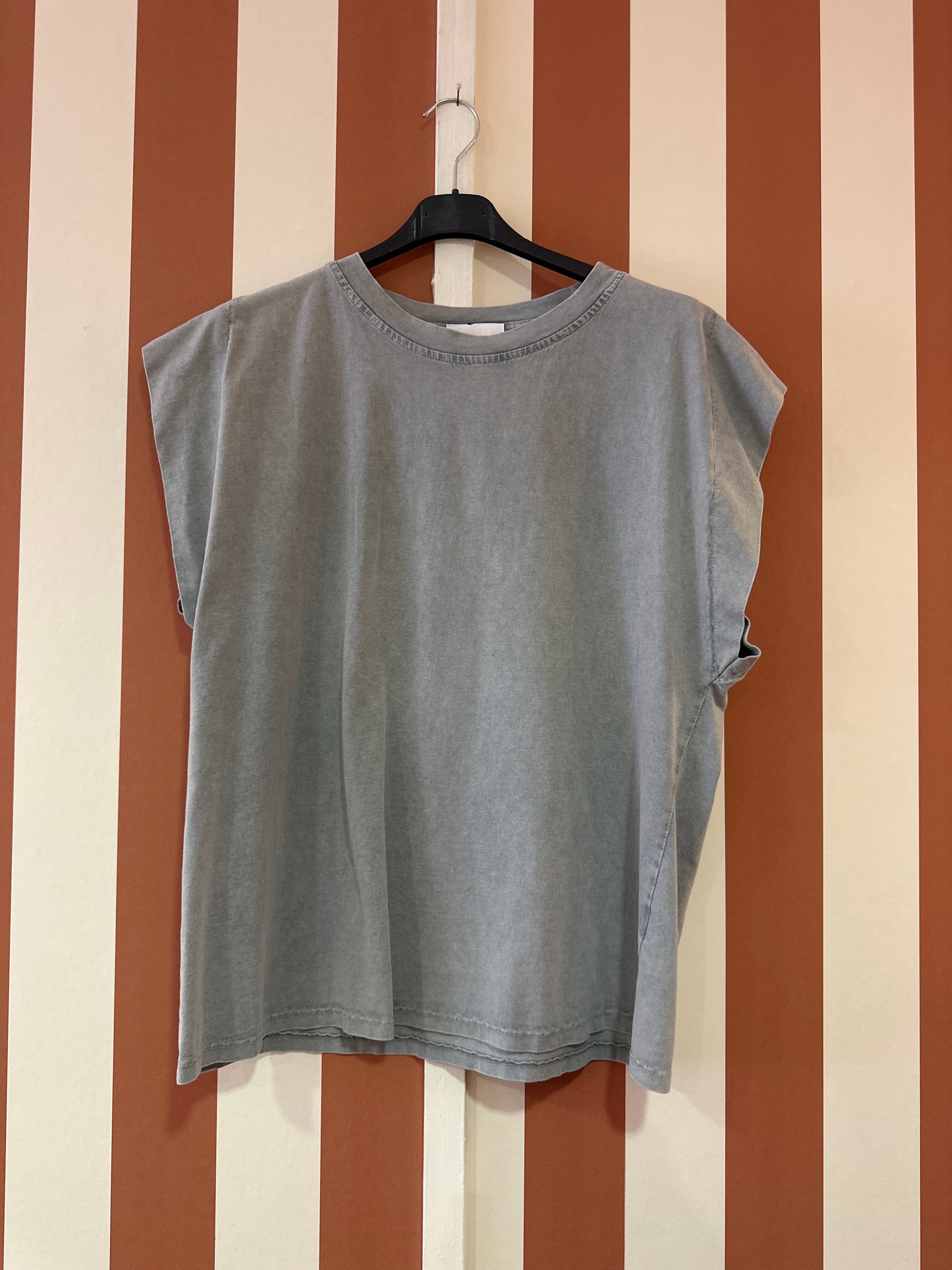 Teeshirt Nao coton gris délavé