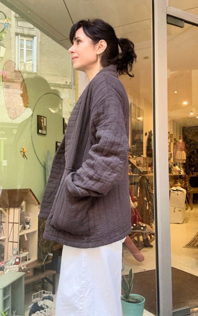 Veste kimono matelassée