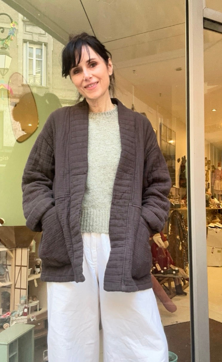 Veste kimono matelassée