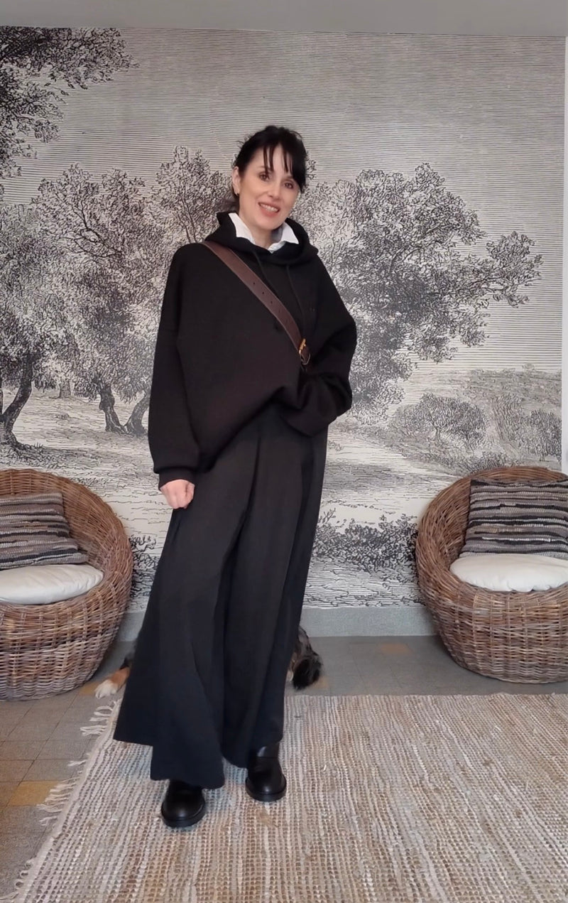 Pantalon japonisant Hakama