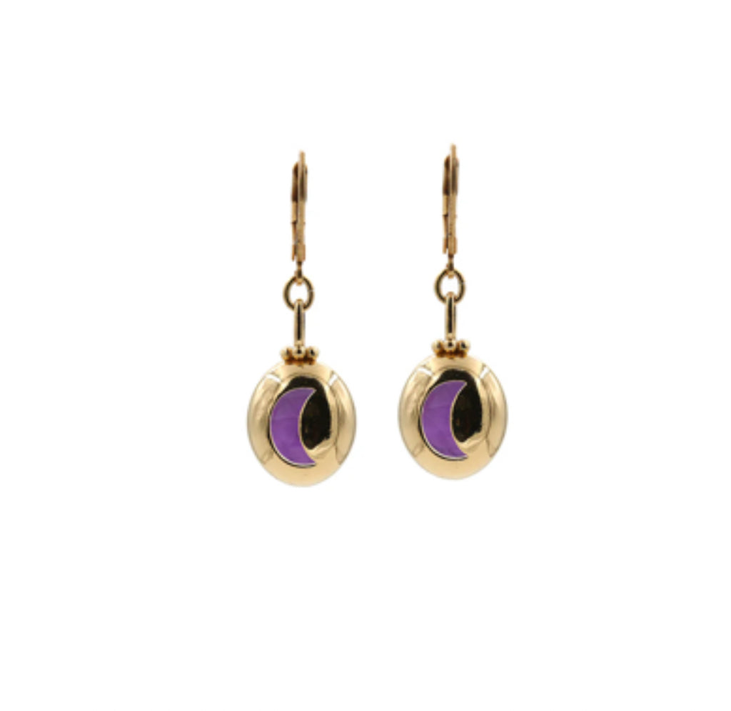 Boucles d’oreilles lune sur mesure