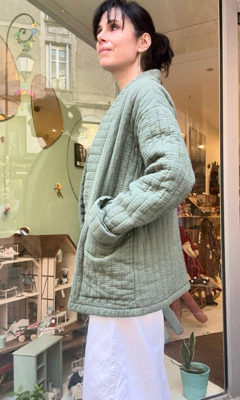 Veste kimono matelassée