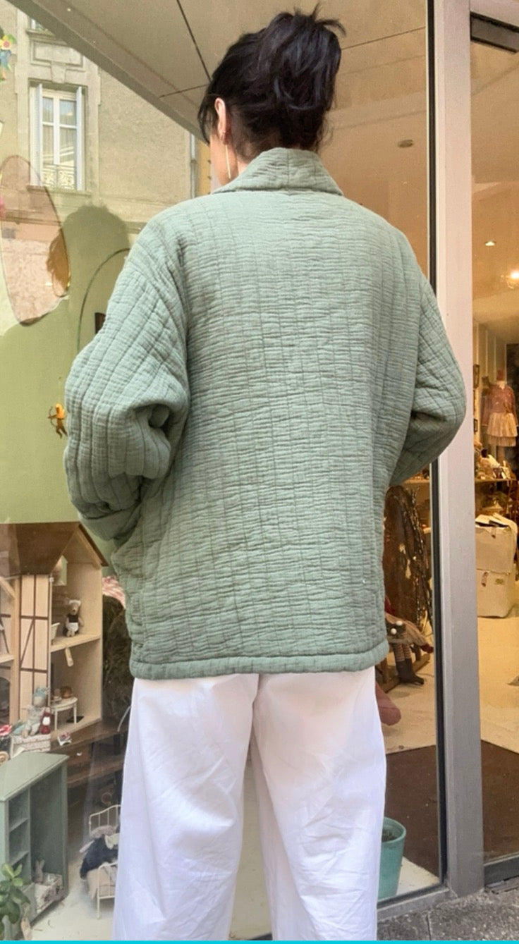 Veste kimono matelassée