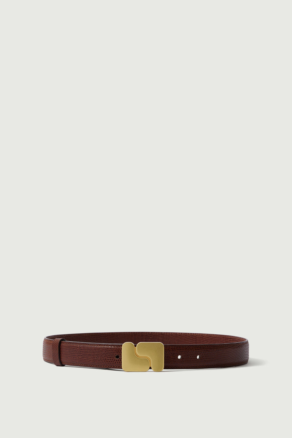 Ceinture Ninon Sœur cuir caviar cognac