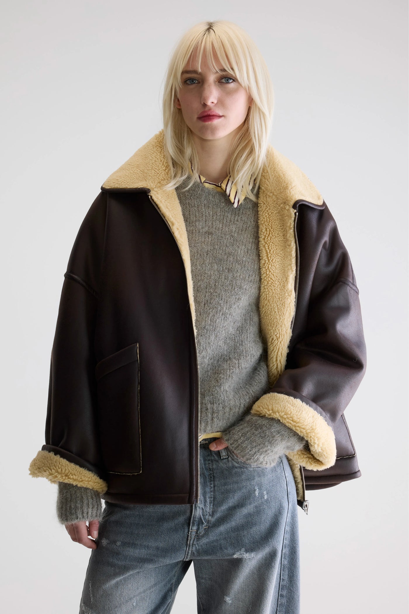 Veste réversible en simili cuir Hestel Bellerose