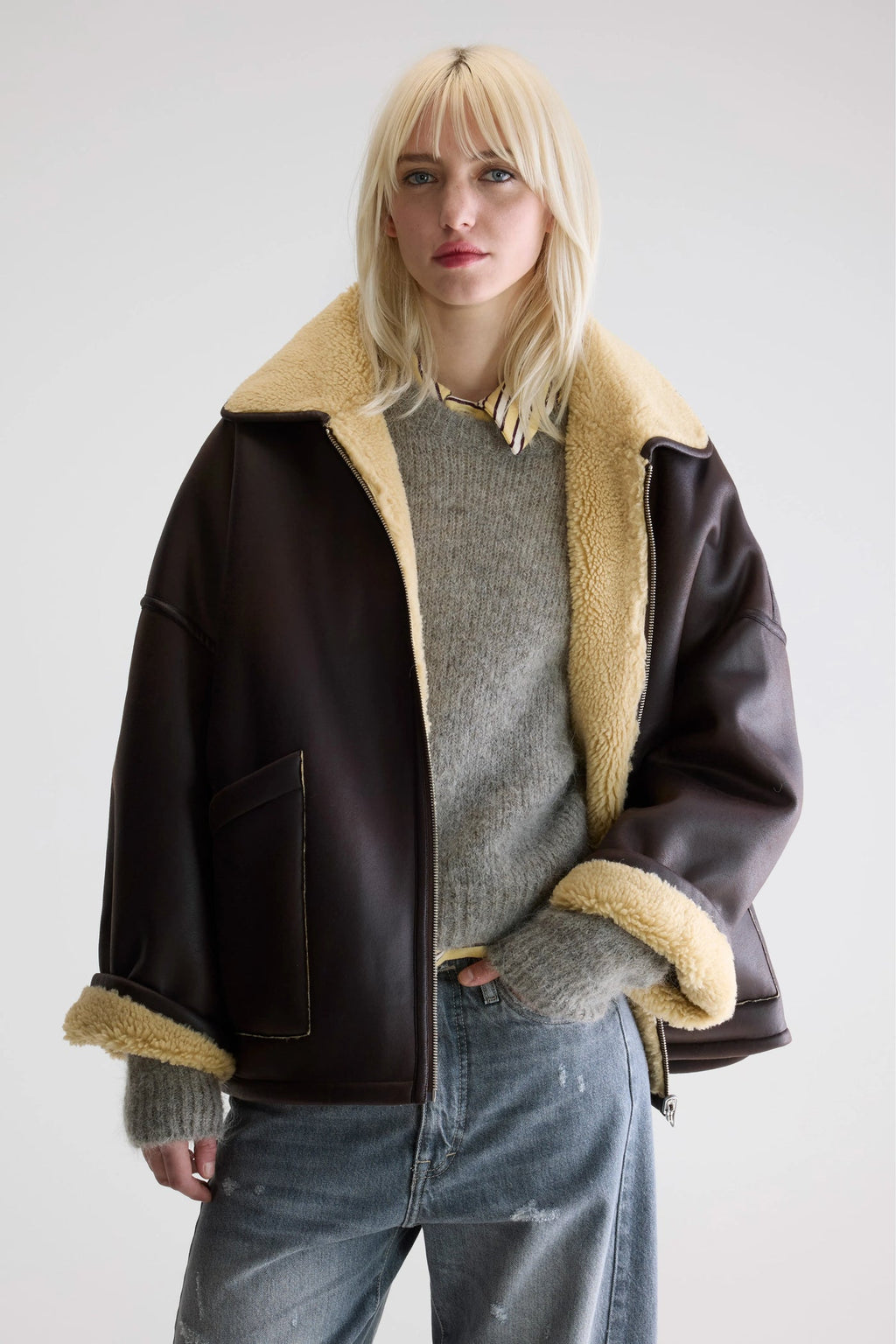Veste réversible en simili cuir Hestel Bellerose