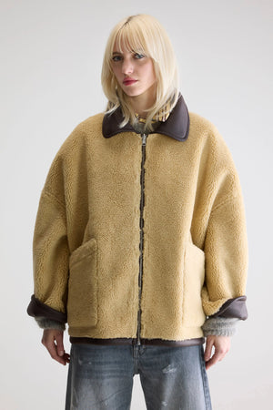 Veste réversible en simili cuir Hestel Bellerose