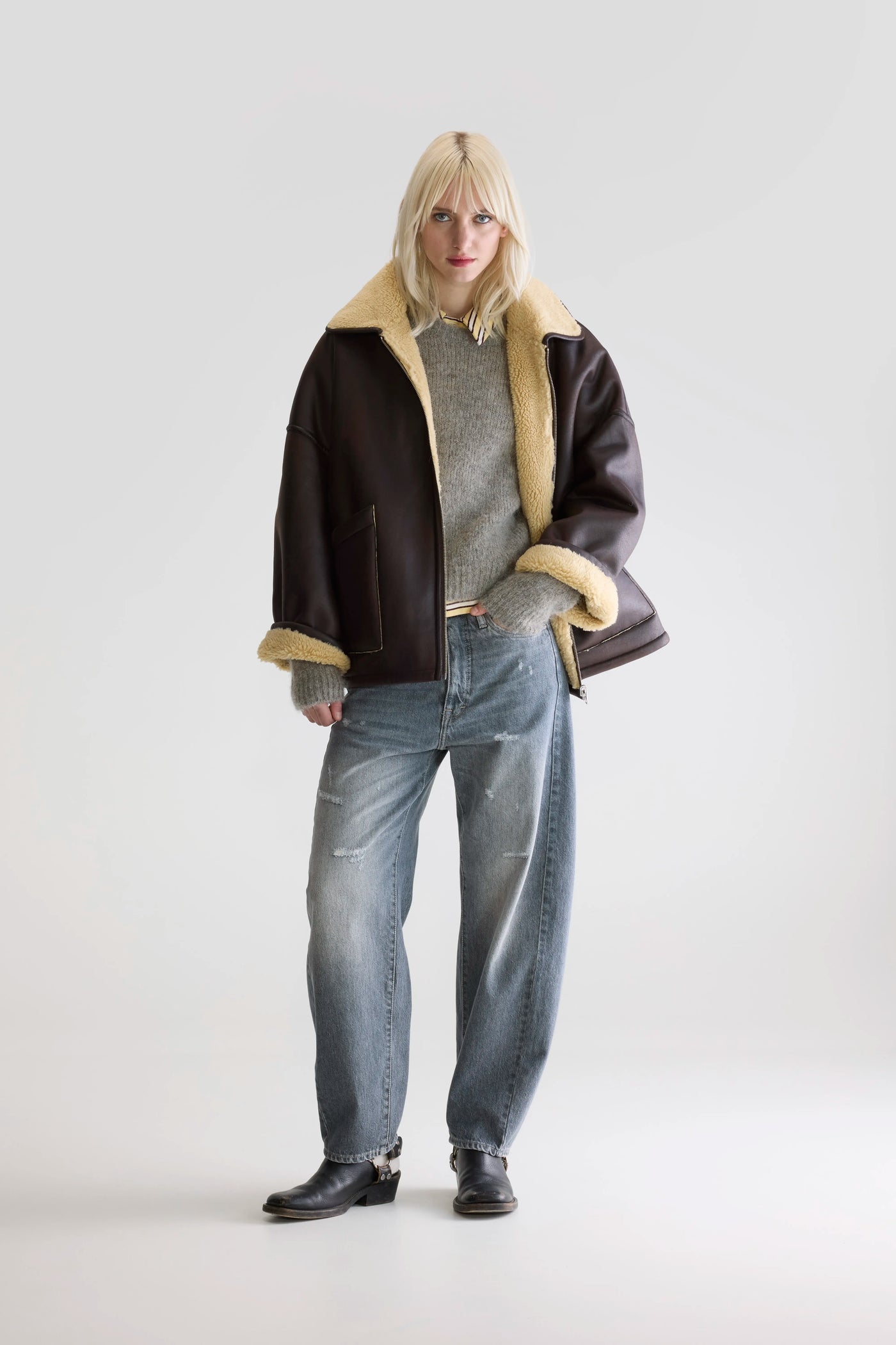 Veste réversible en simili cuir Hestel Bellerose