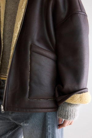 Veste réversible en simili cuir Hestel Bellerose