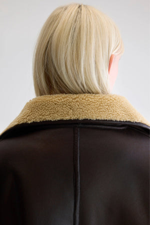 Veste réversible en simili cuir Hestel Bellerose