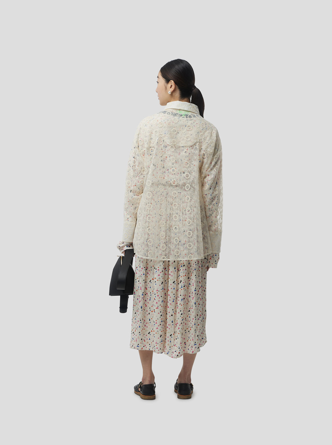 Chemise Rover Heimstone en dentelle écume