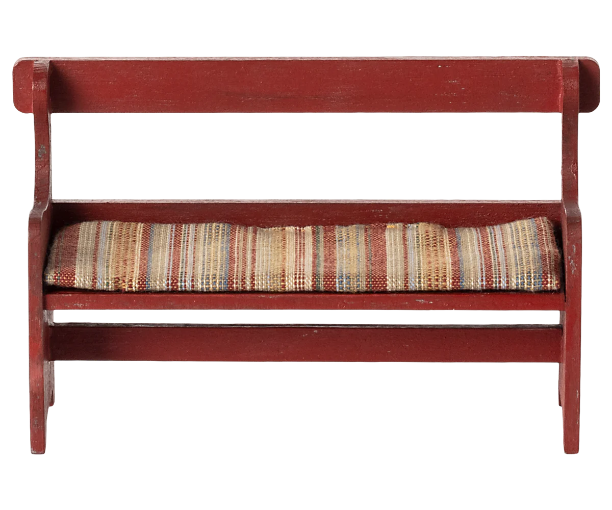 Banc souris Maileg rouge
