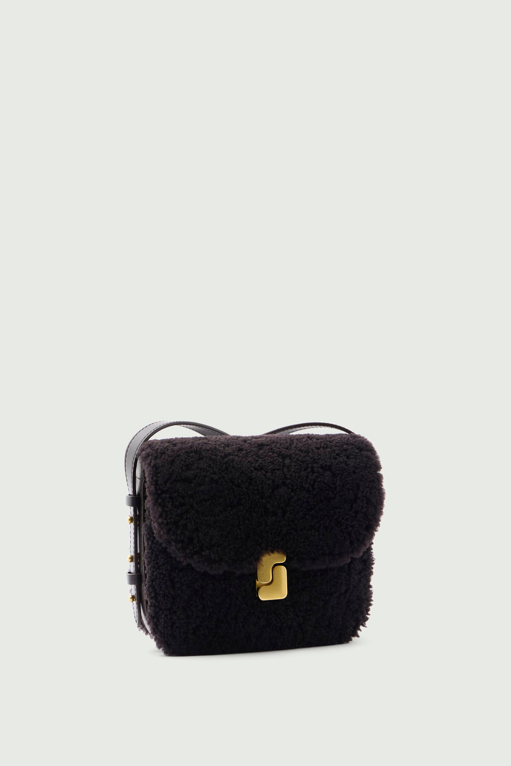 Sac mini bellissima marron foncé sherling Soeur