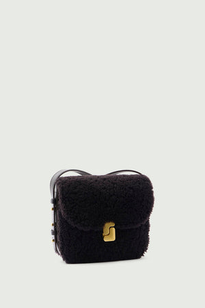 Sac mini bellissima marron foncé sherling Soeur