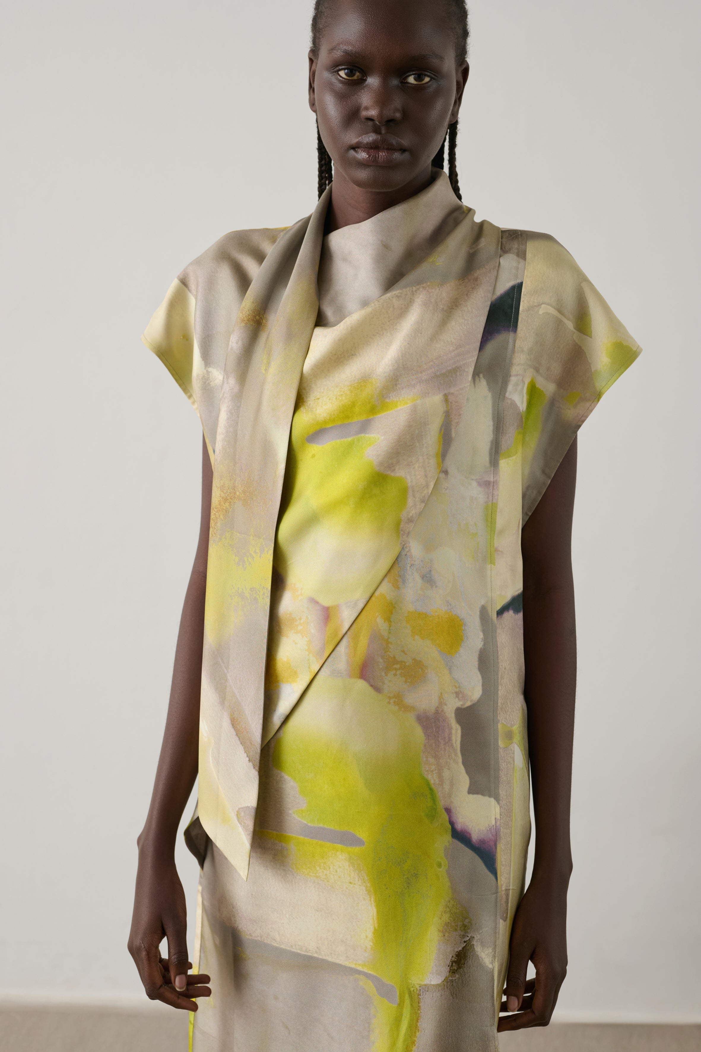 Robe Iberis en twill de soie