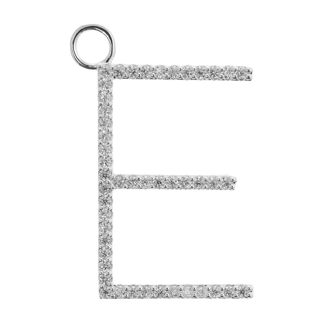 Charme grande lettre E bijoux