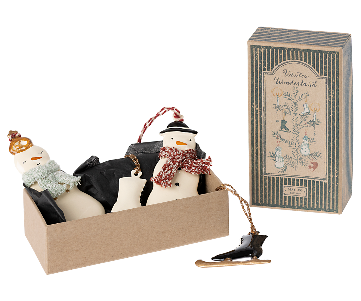 Lots d’ornements métal Maileg Holy night