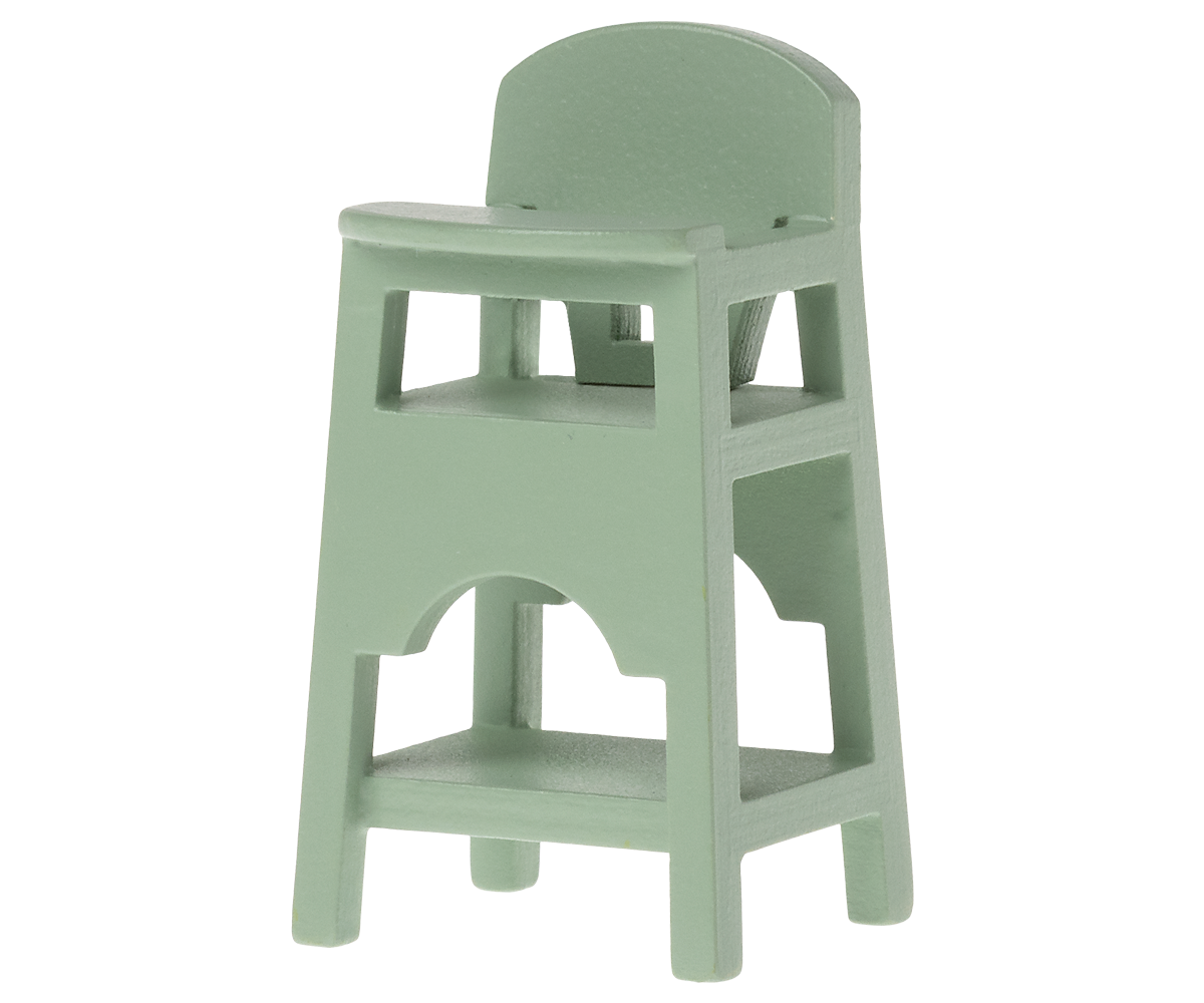 Chaise haute vert menthe Maileg