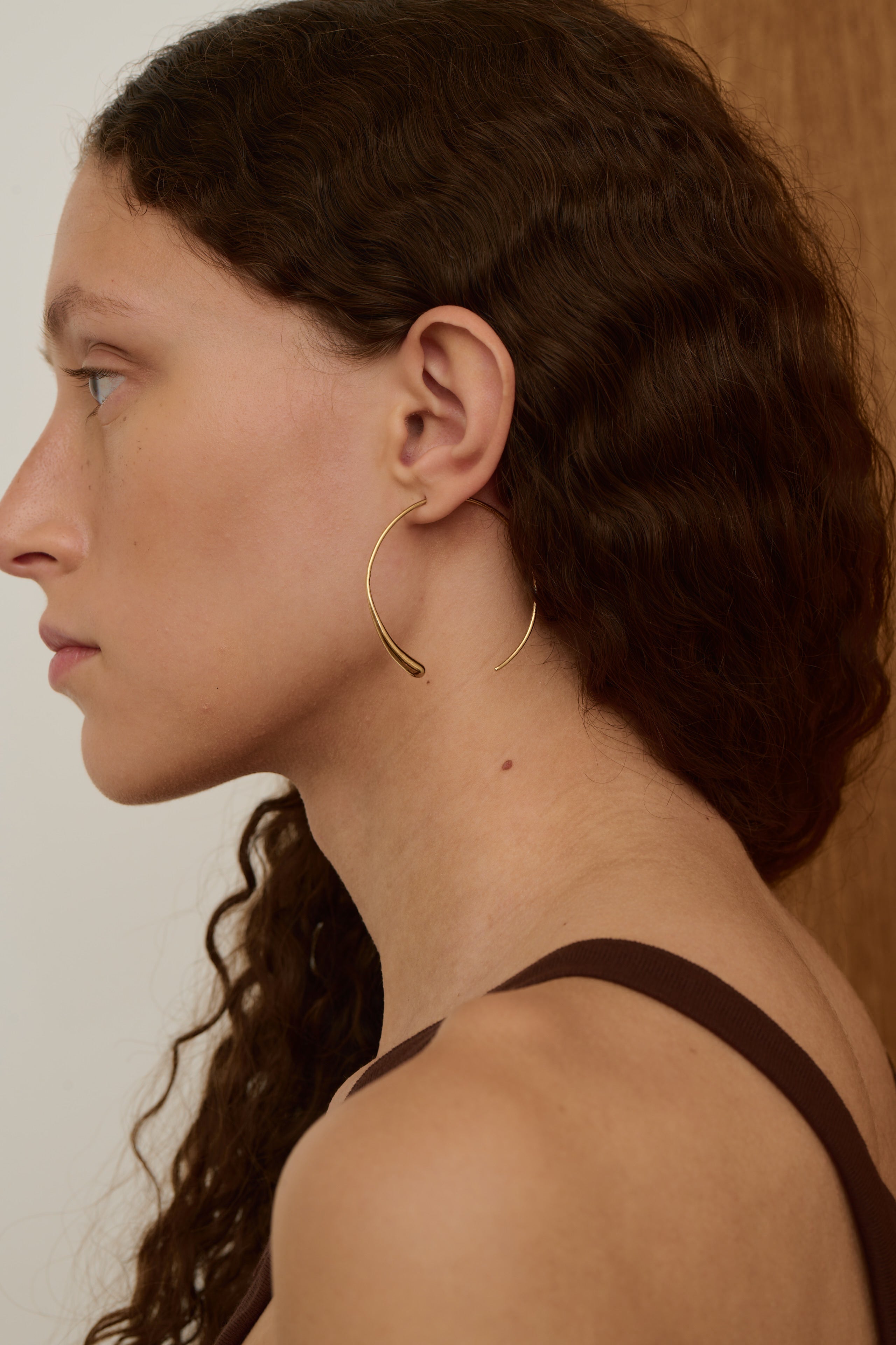 Boucles d’oreilles creoles gouttes 45 Sœur