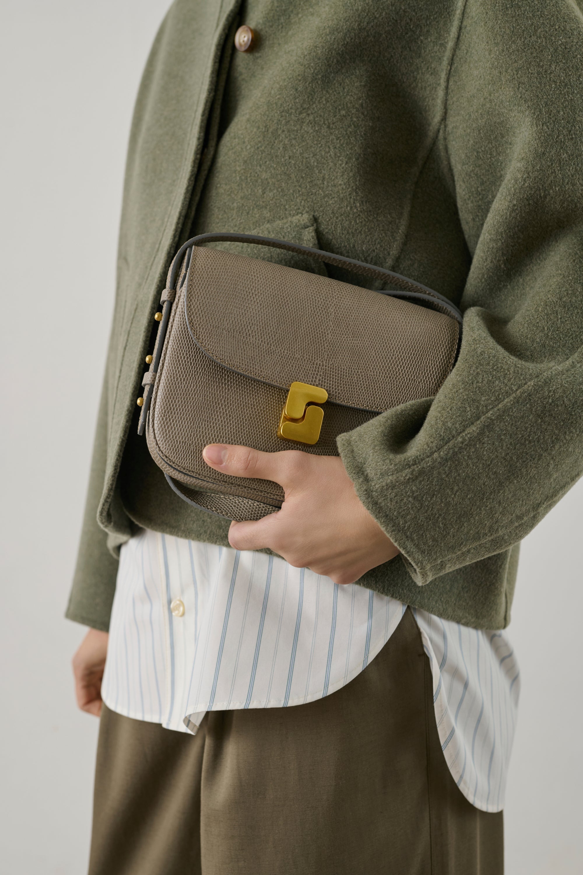 Sac bellissima mini en cuir caviar Sœur