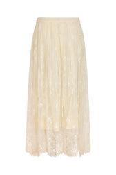 Jupe dentelle blanc cassé Rabens SALONER