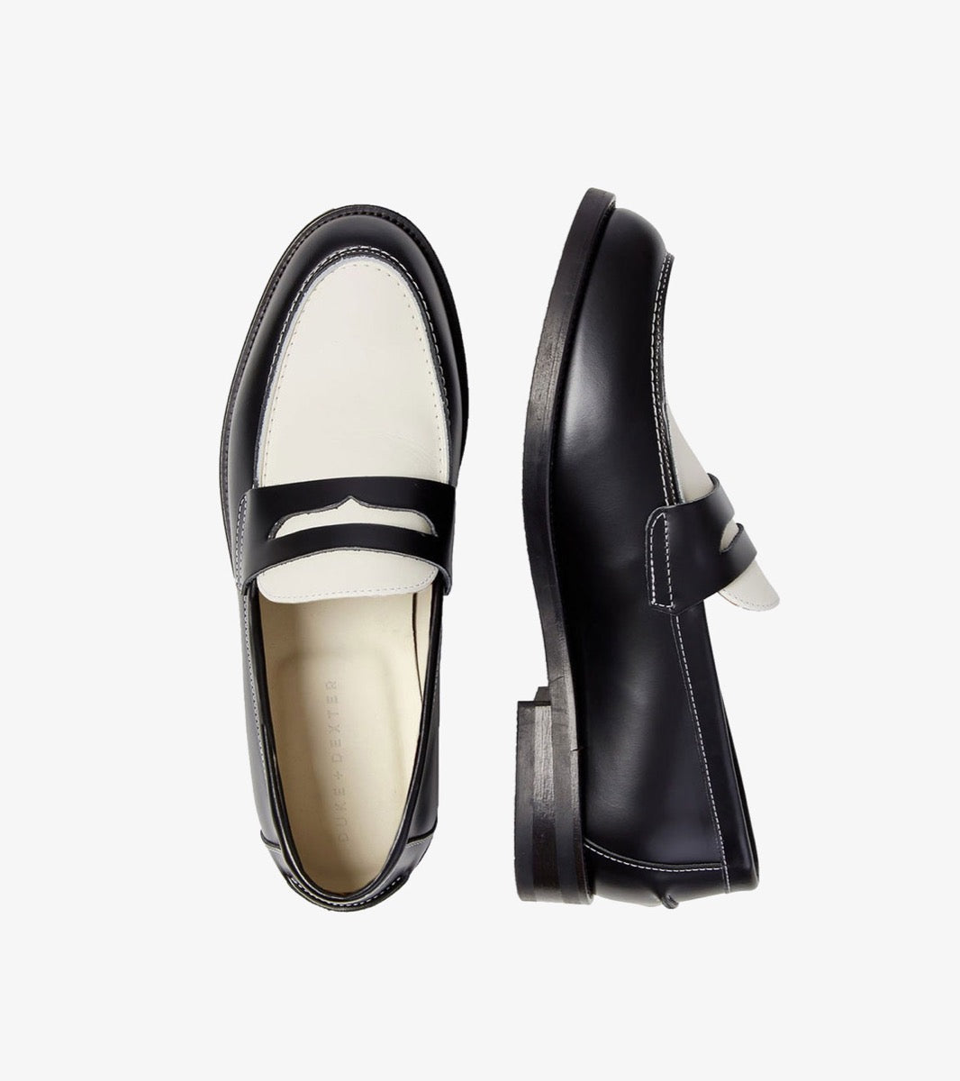 Mocassins Duke & Dexter black & white
