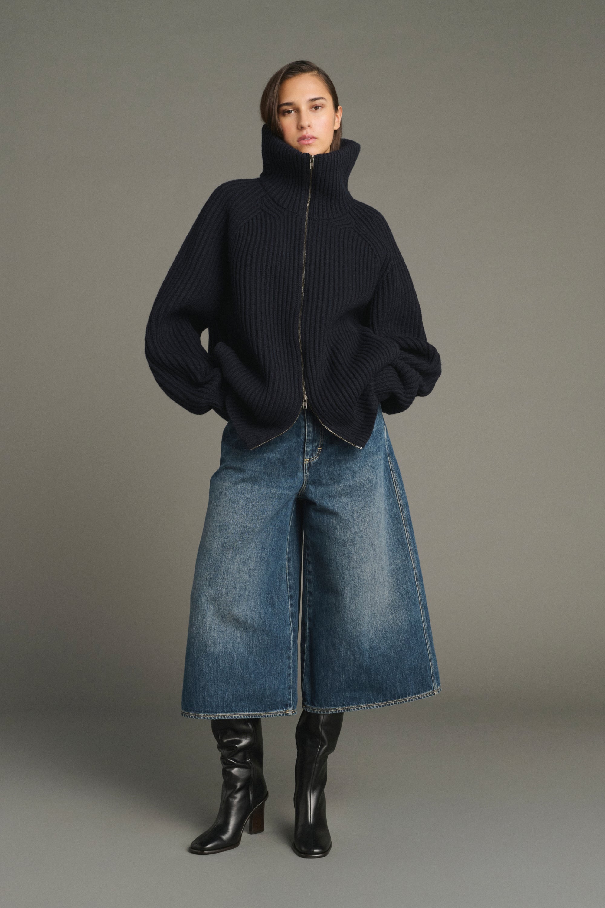 Cardigan oversize en cotes anglaises JASPER Sœur