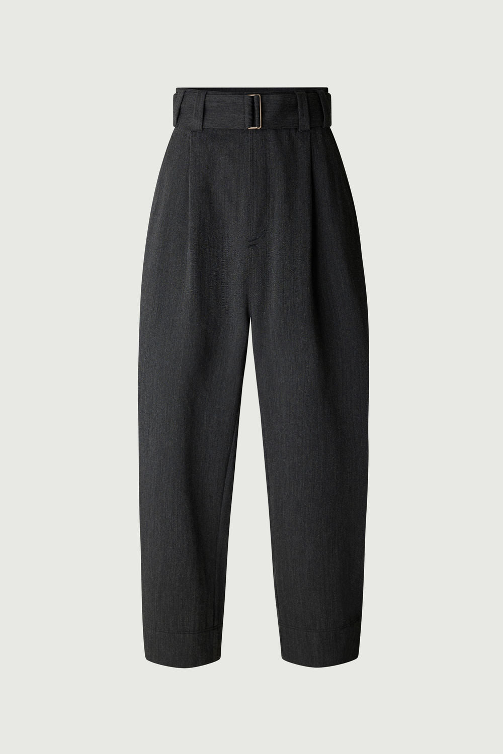 Pantalon gao en gabardine de laine