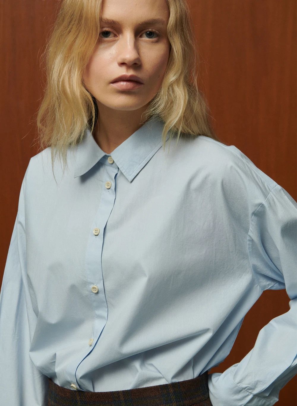 Chemise Ava en popeline de coton Bellepiece