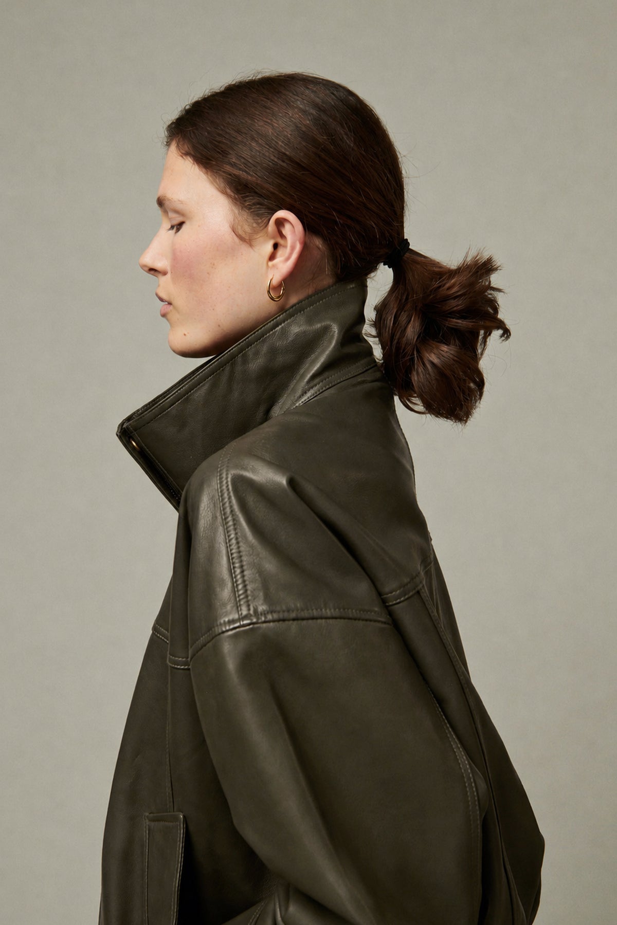 Veste Tiziano en cuir Bellepiece