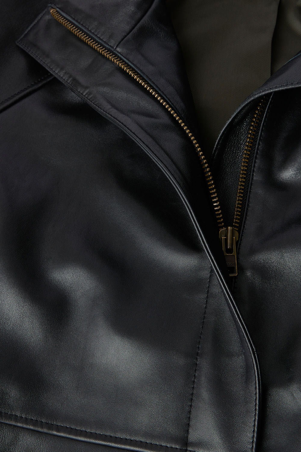 Veste en cuir souple Gamma Sœur