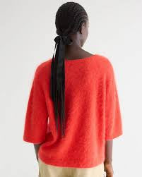 Pull Dime Bellerose en angora coloris salsa